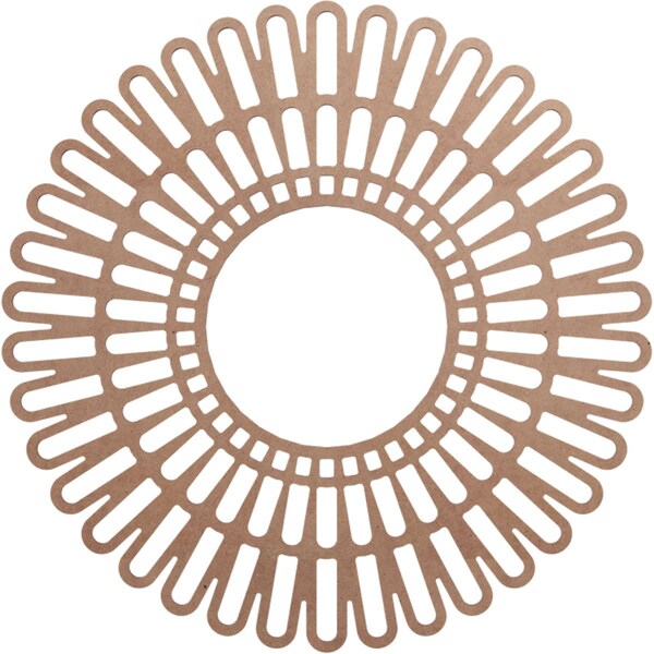 Ekena Millwork Cornelius Wood Fretwork Pierced Ceiling Medallion, Wood (Paint Grade), 28"OD x 10 3/8"ID x 3/8"T CMWP28X0375CRMF - main